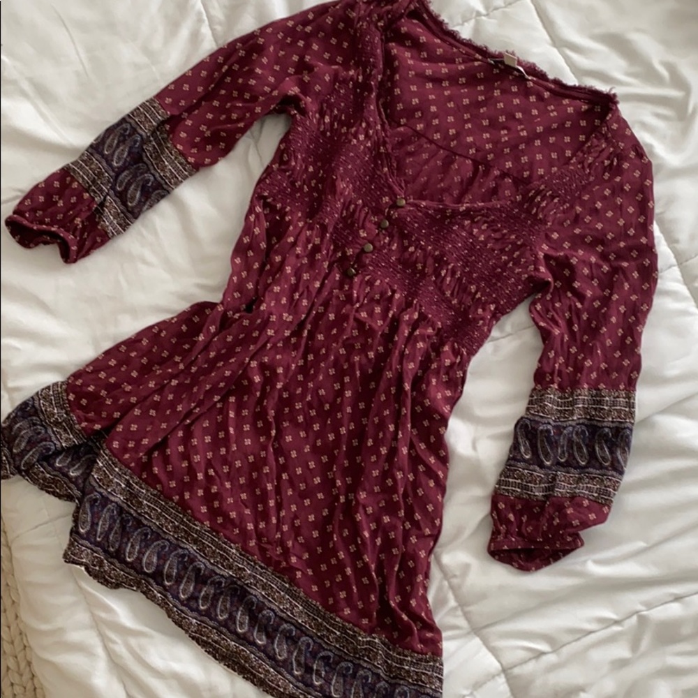 American Eagle maroon dress